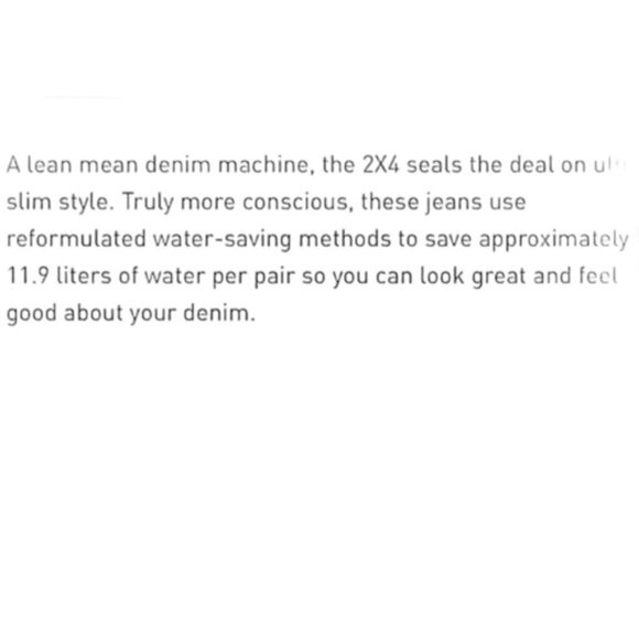 Volcom men jeans 2X4 skinny dark blue stretchy denim conscious water size 34 - Picture 10 of 11